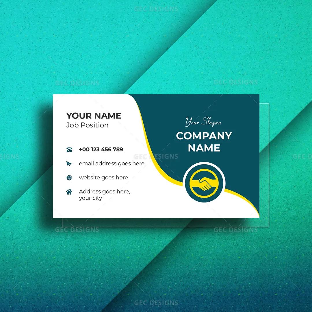 Professional business visiting card, creative business card template