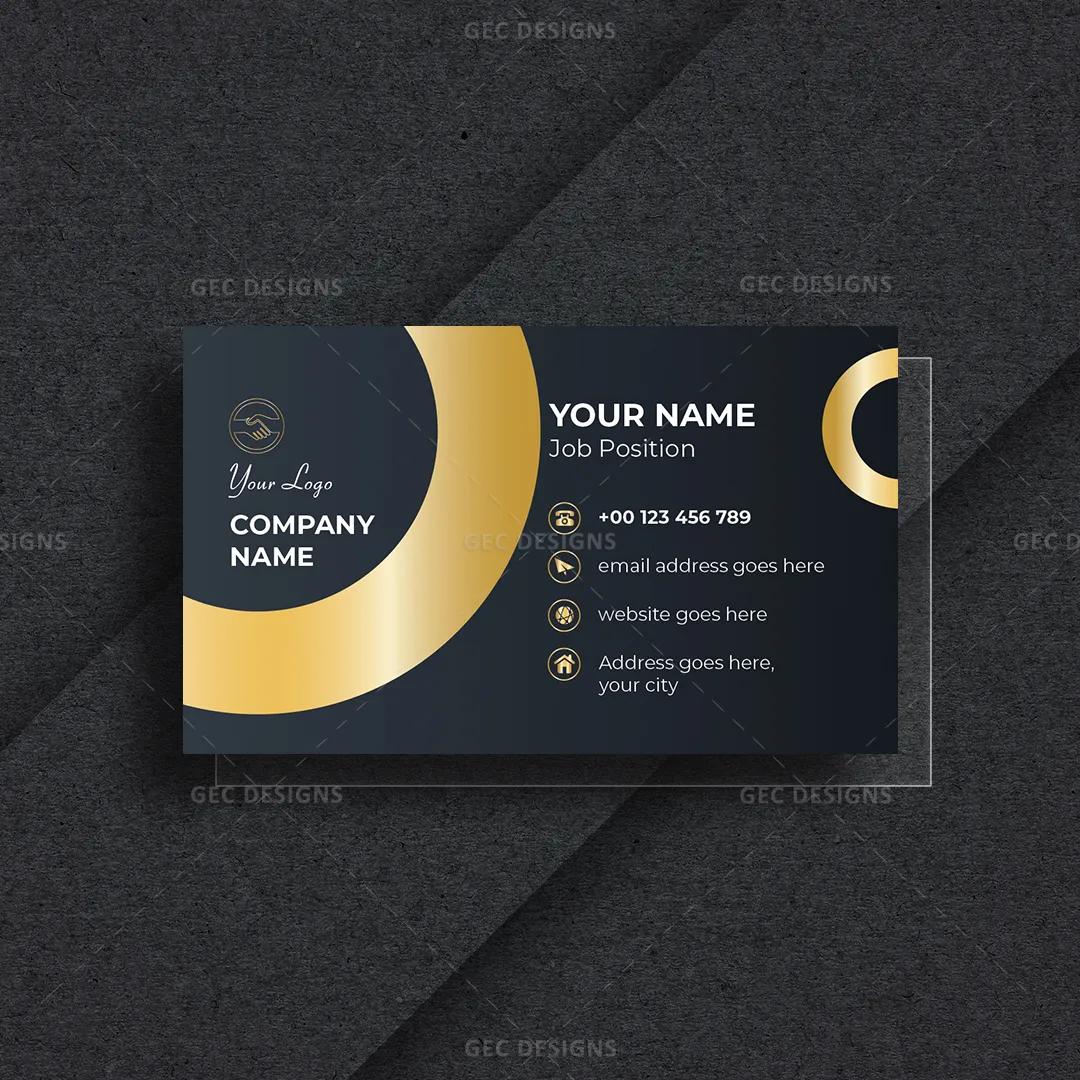 Professional corporate visiting card template