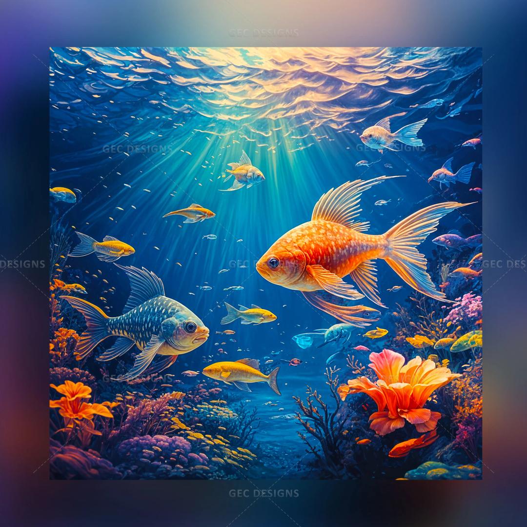 Aquarium AI Generated wallpaper