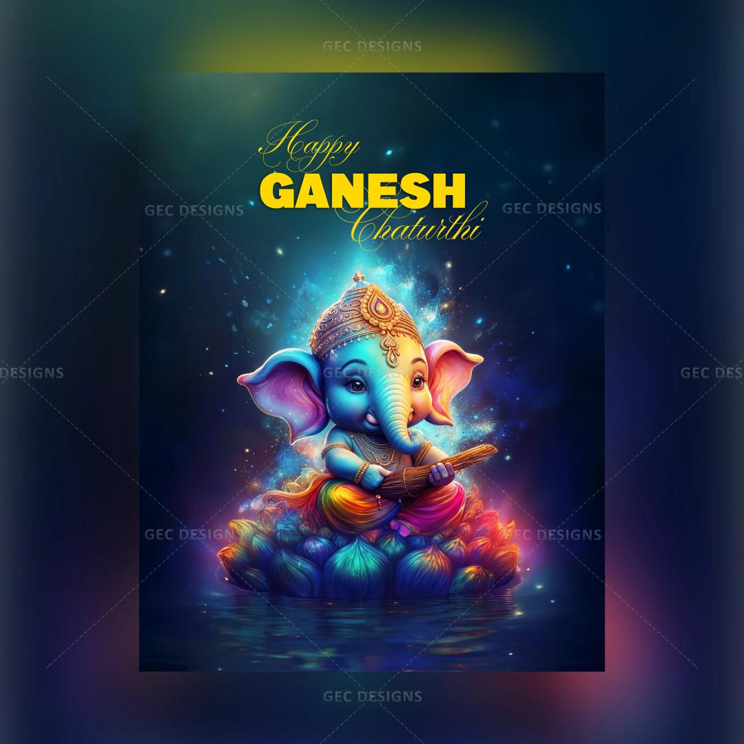 Cute Ganesha image for Ganesh Chaturthi wishes