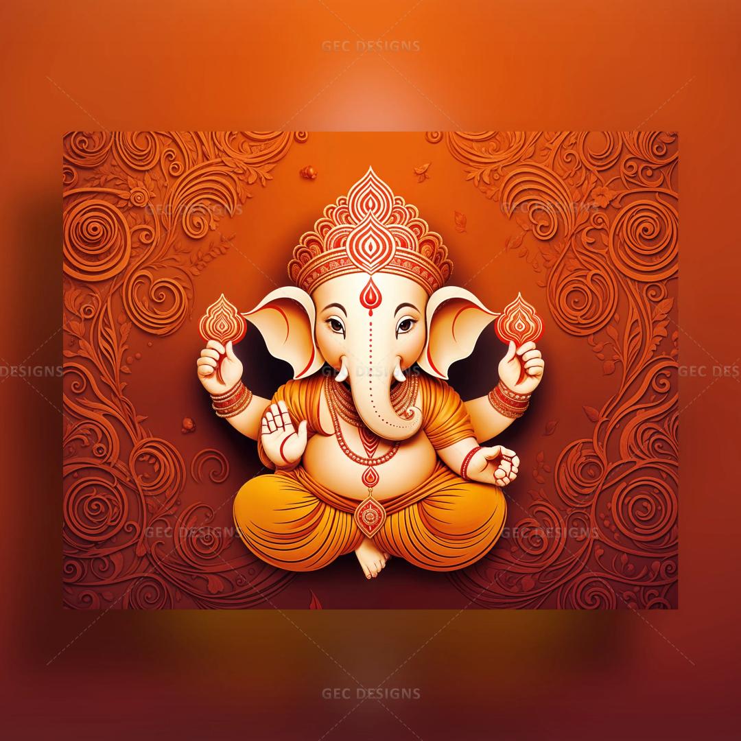 Cute lord Ganesha vector illustration, lord Ganpati images, Happy Ganesh Chaturthi