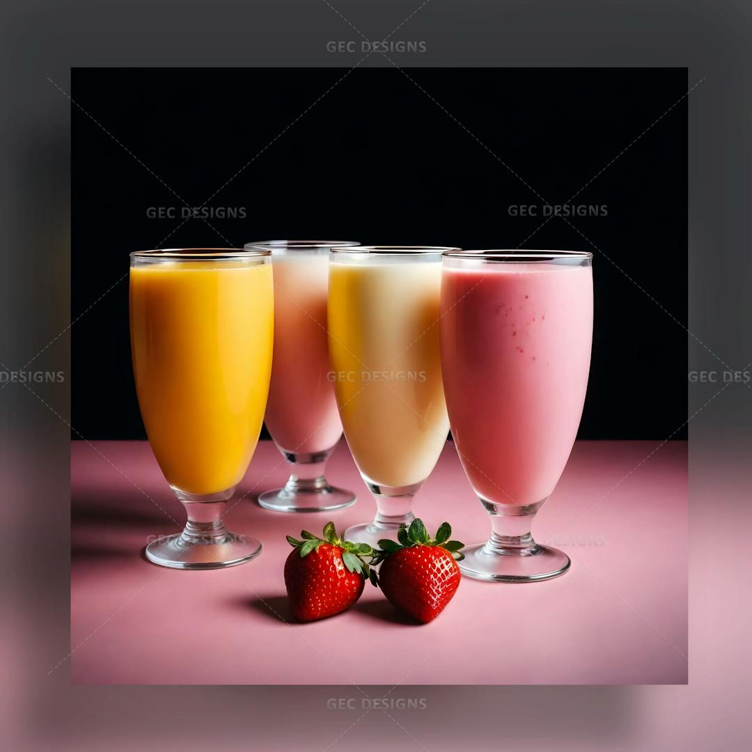 Fresh fruit juice Smoothie with dark background wallpaper