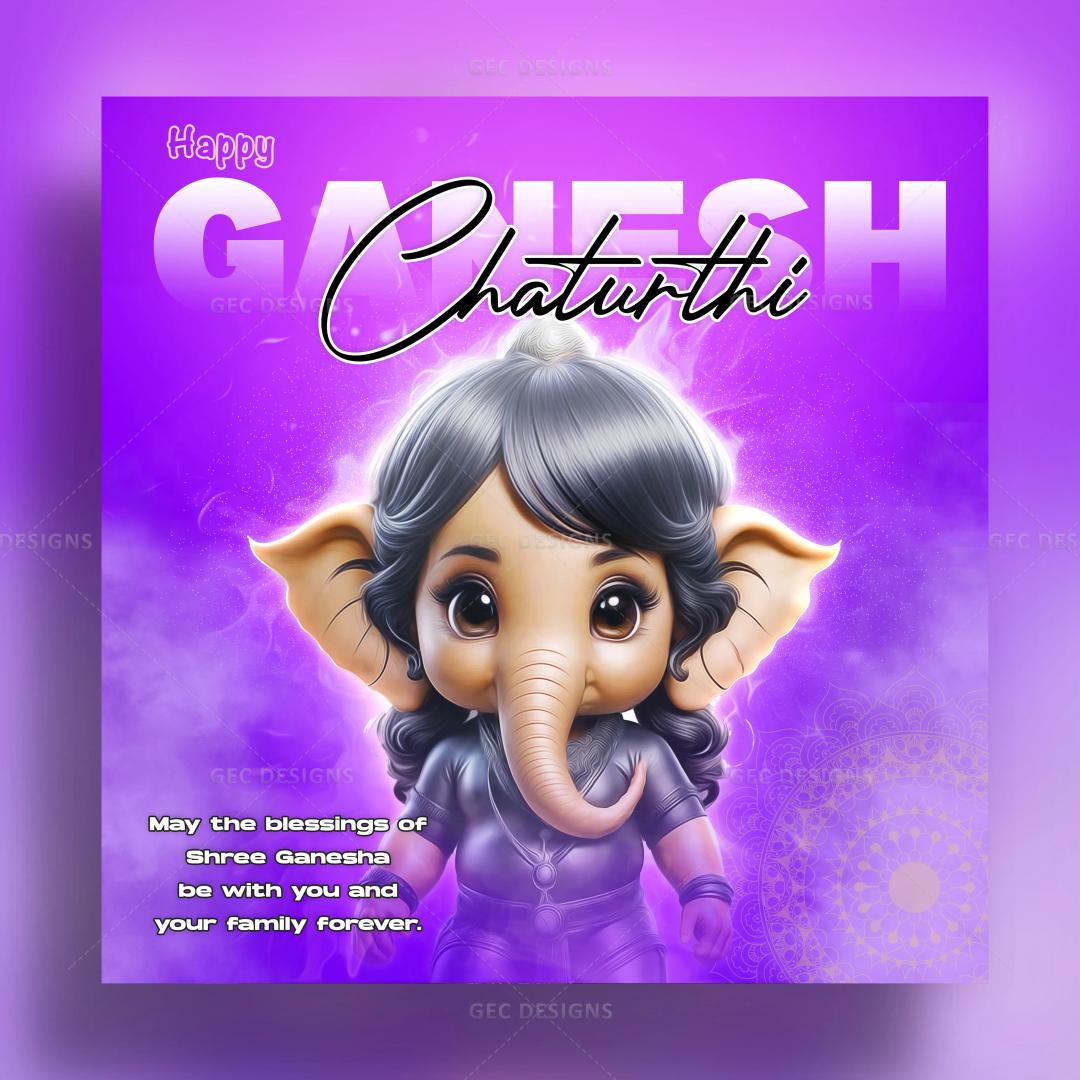 Ganesh Chaturthi images 2024, cute beautiful Bal Ganesh HD wallpaper