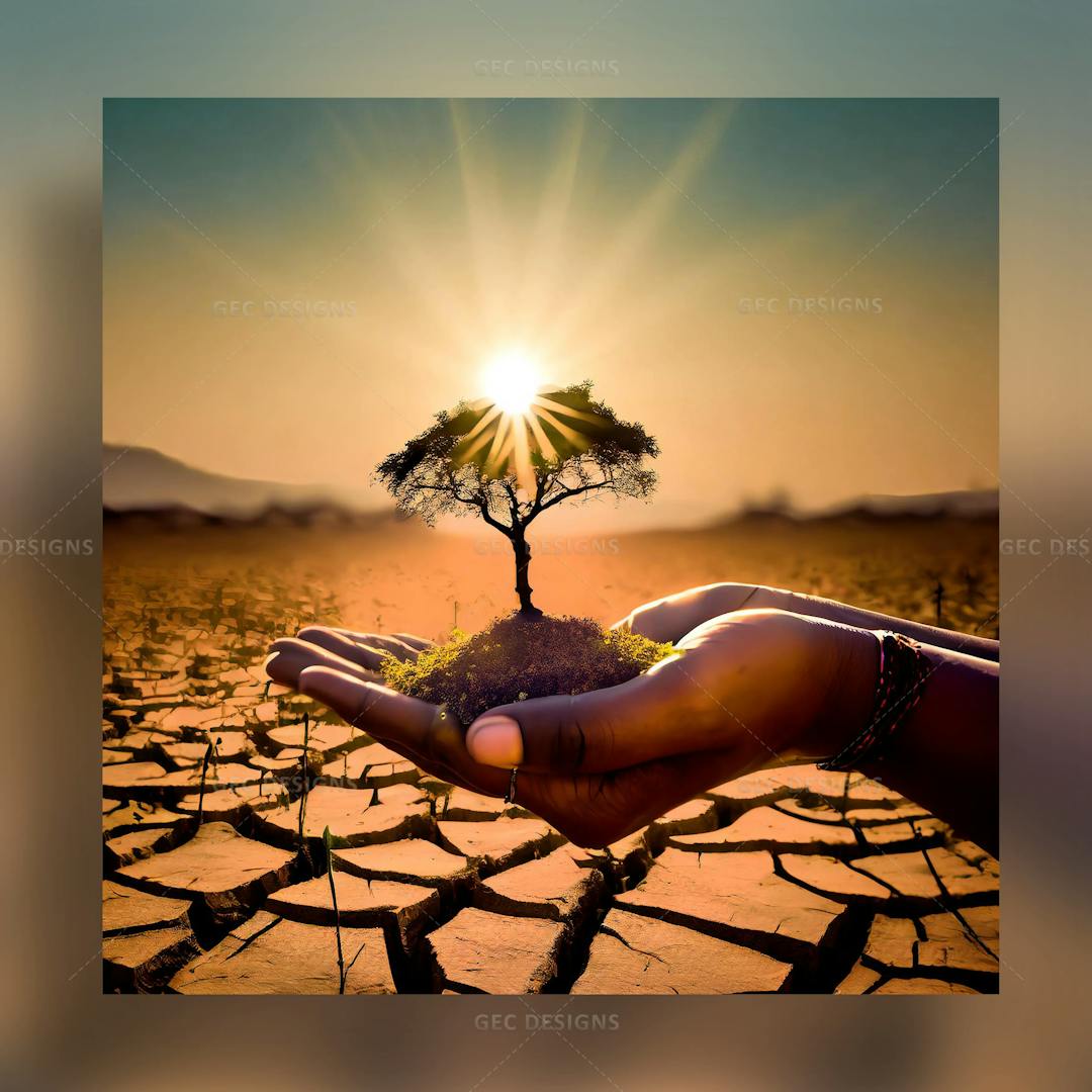 Hands holding tree, drought, global warming, World Environment Day, Earth Day wallpaper