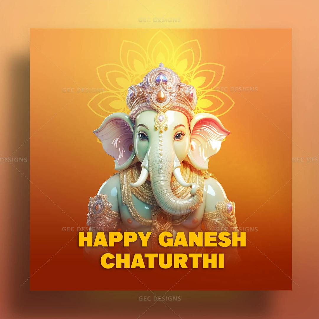 Happy Ganesh Chaturthi, cute unique lord Ganesh wallpaper