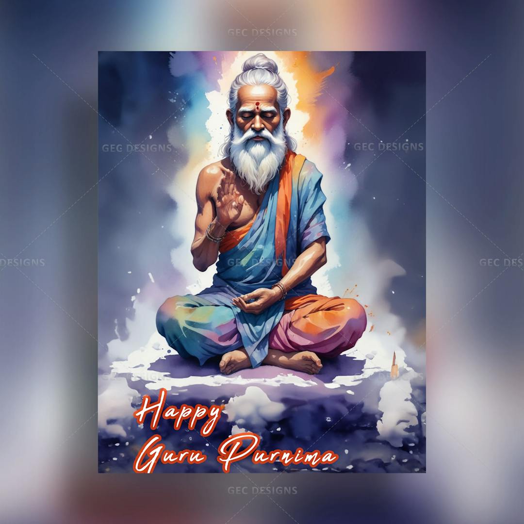 Happy Guru Purnima wallpaper, an Indian honoring celebration