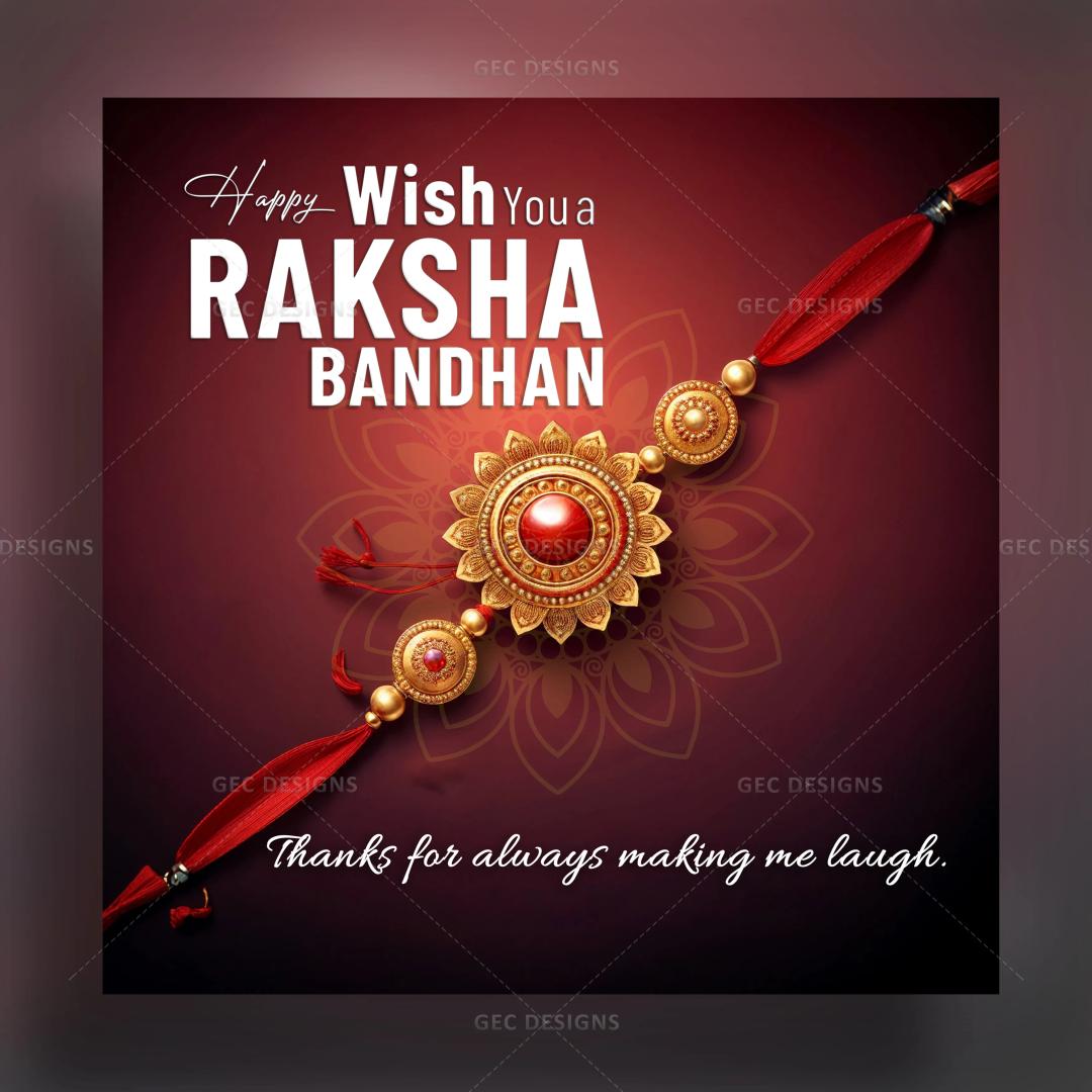 Happy Raksha Bandhan 2024 wishes poster design, AI Generated Rakhi wallpaper