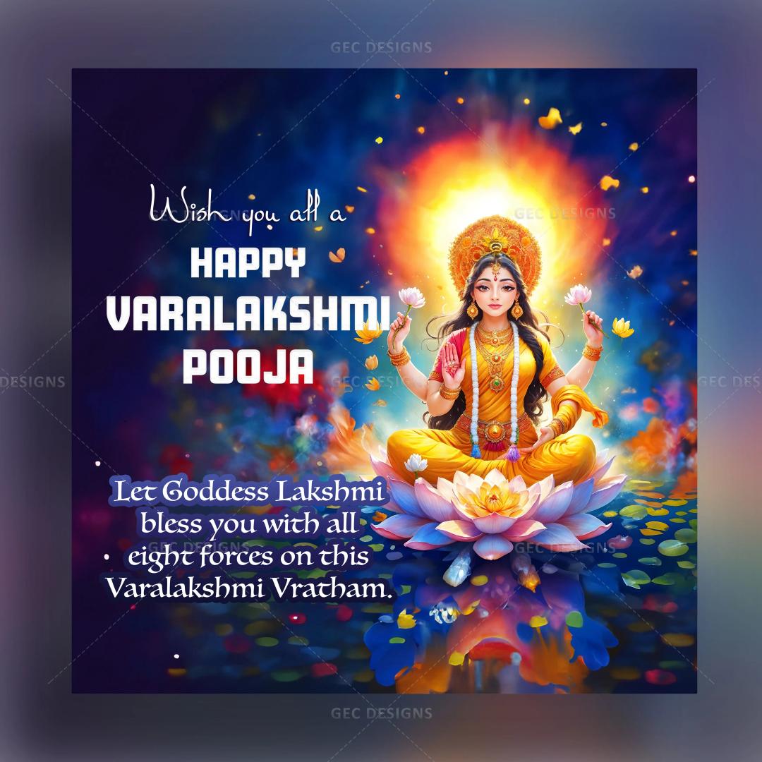 Happy Varalakshmi Pooja Festival wishes HD wallpaper