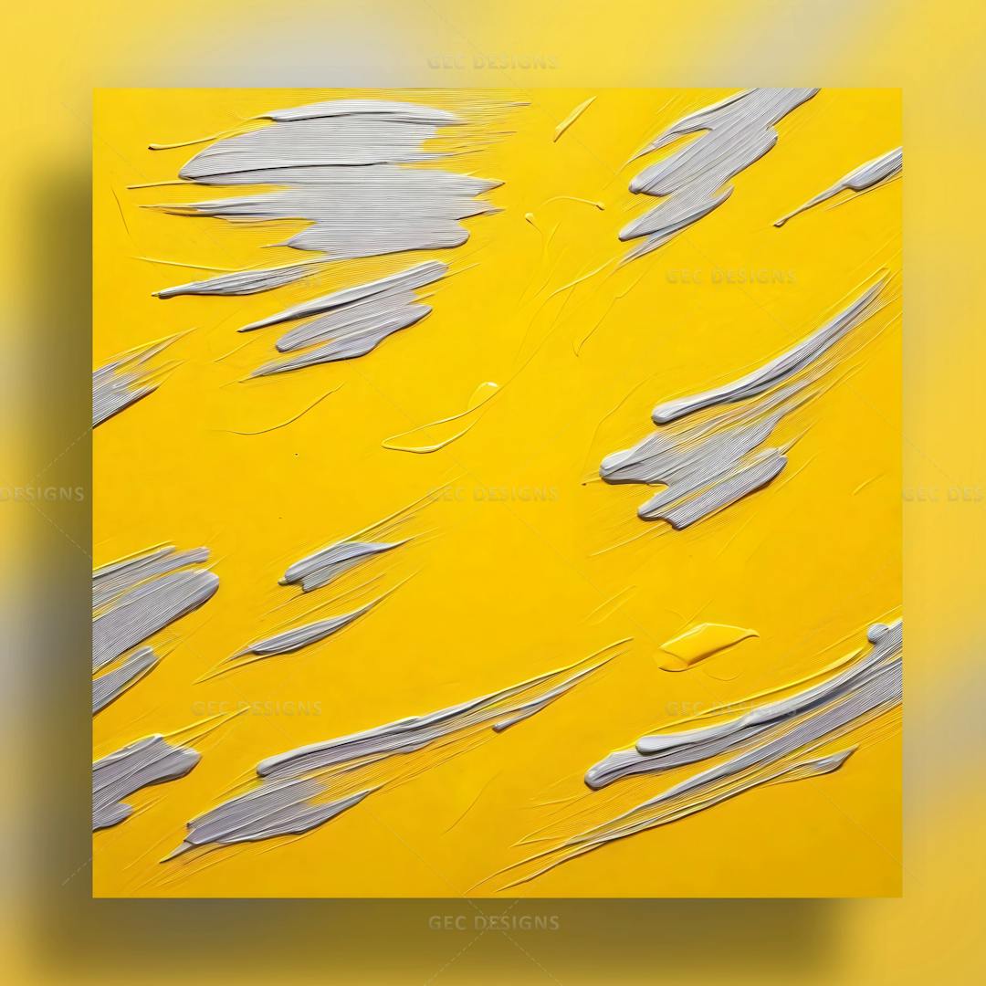 Modern Yellow Grey oil painting wallpaper