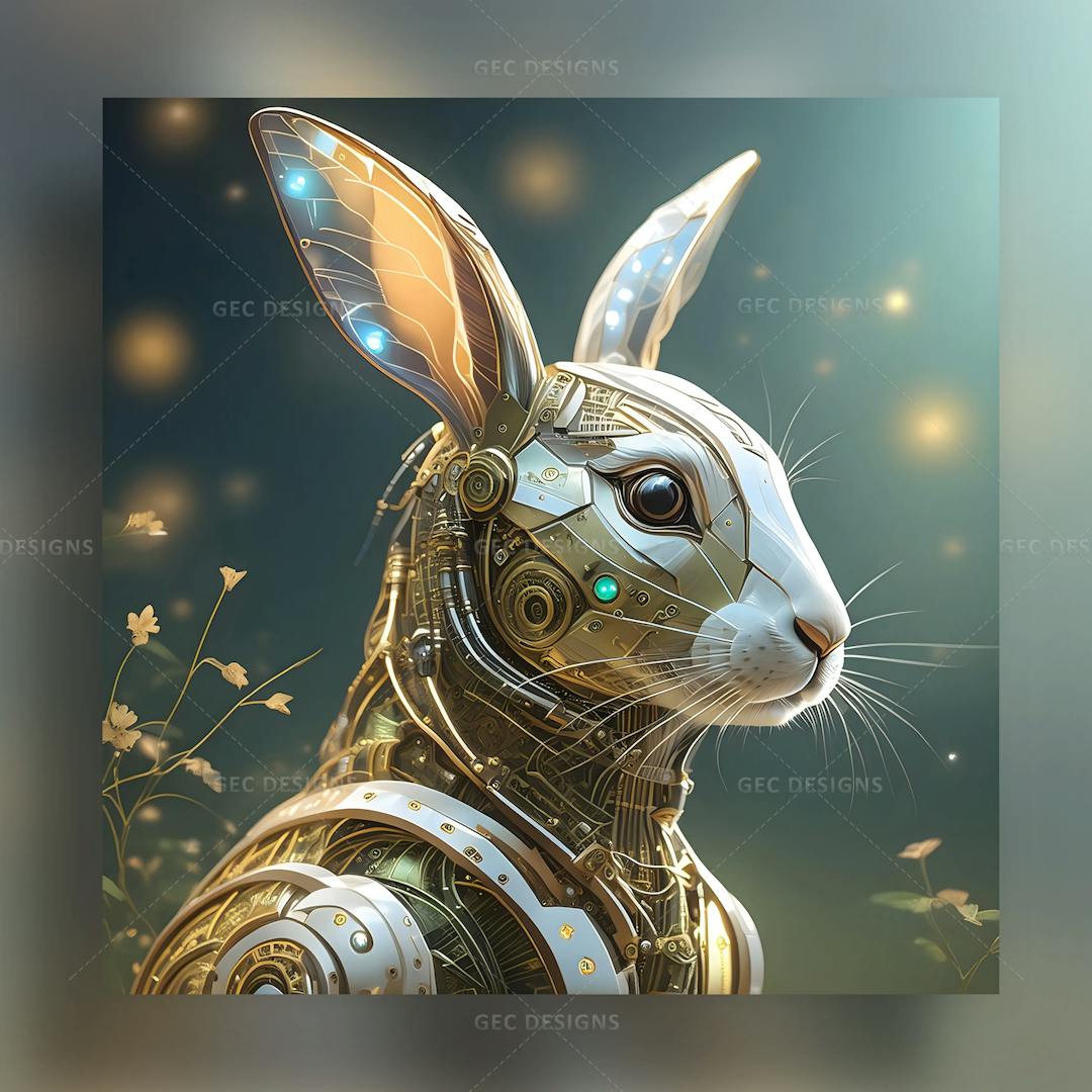 Robot Rabbit HD wallpaper