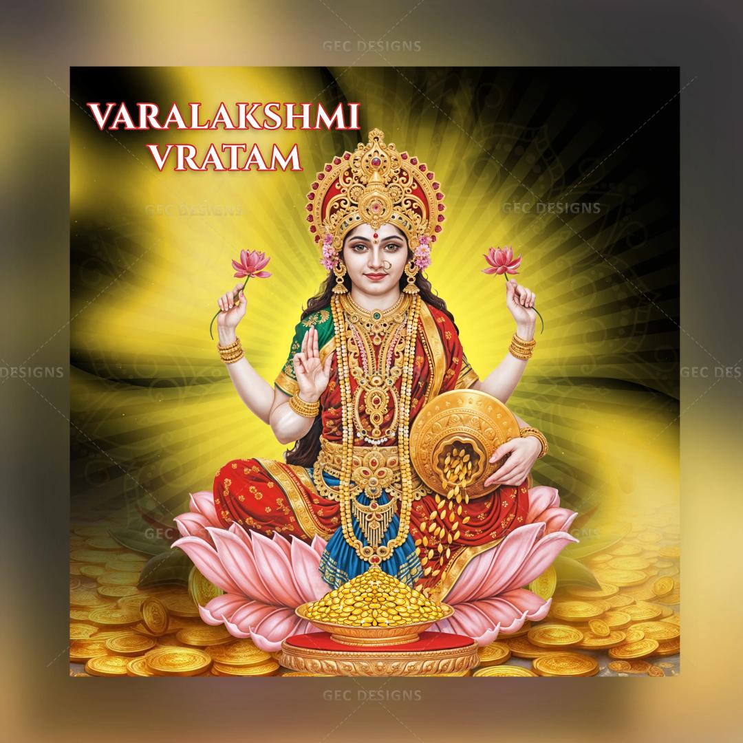 Varalakshmi Vratham festival wishes AI Generated wallpaper