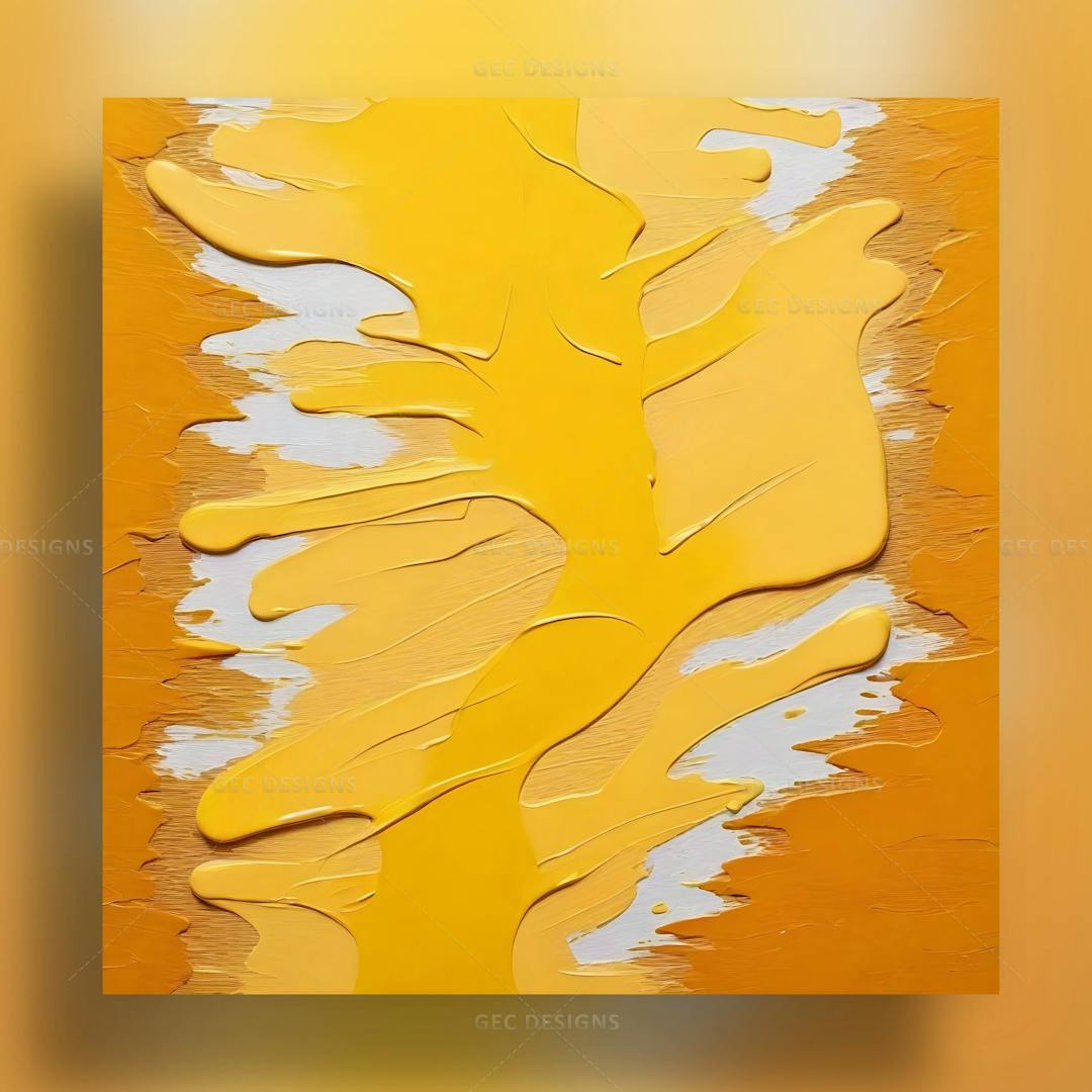 Yellow orange oil painting texture background wallpaper image