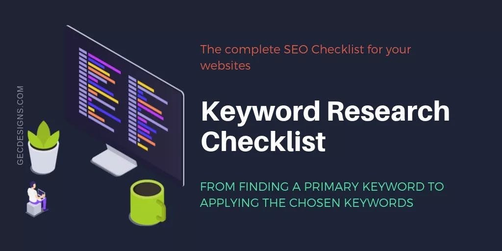 Keyword Research checklist cover image