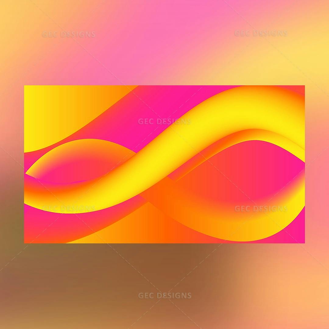 3d modern colorful wavy background template