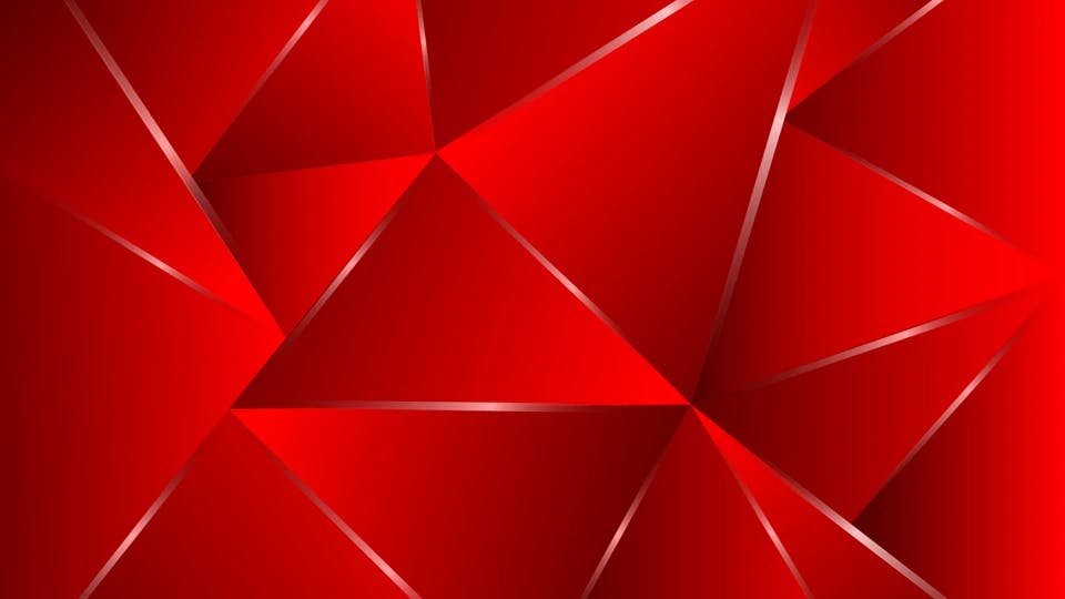 Abstract red triangle background template