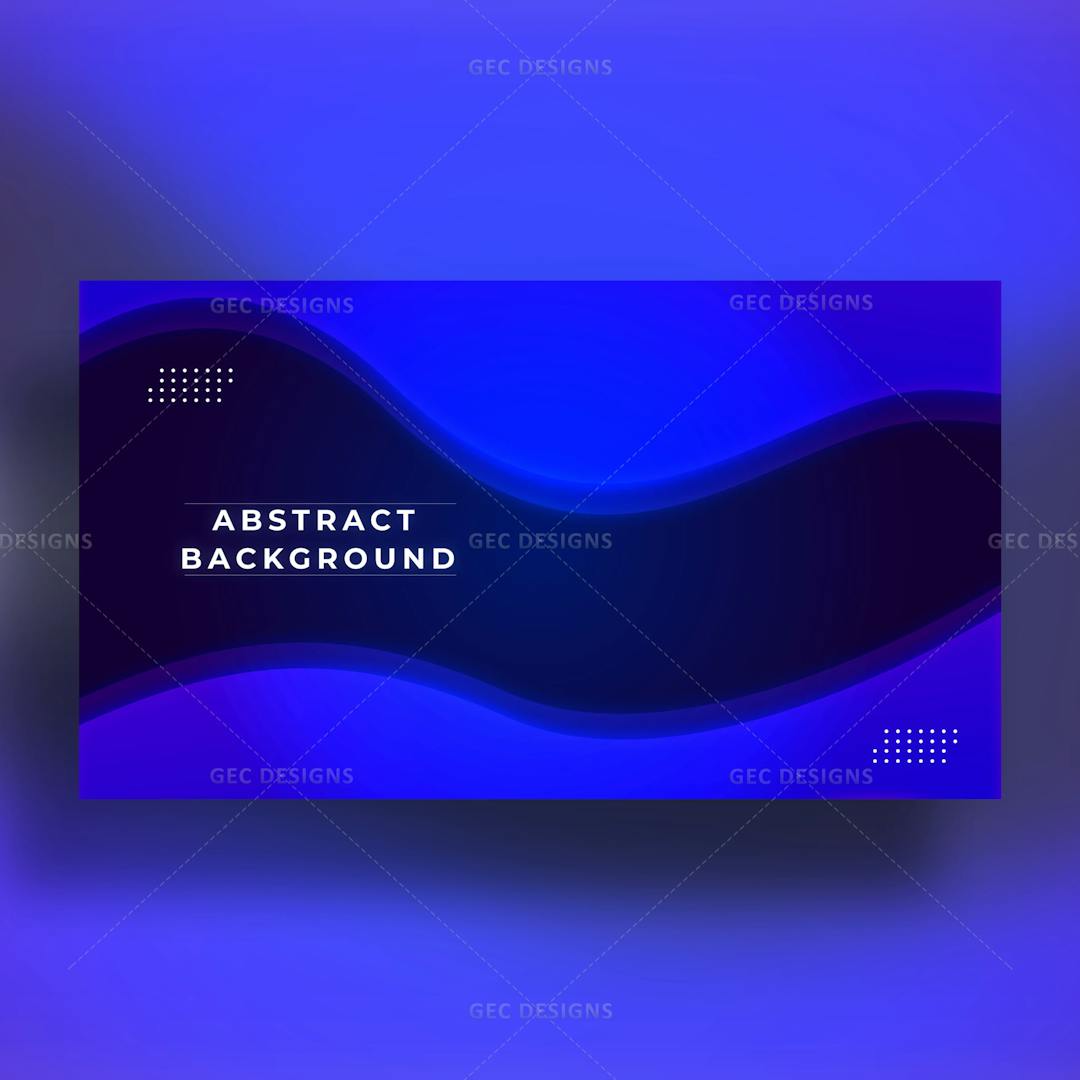 Blue Bliss Abstract Background Template