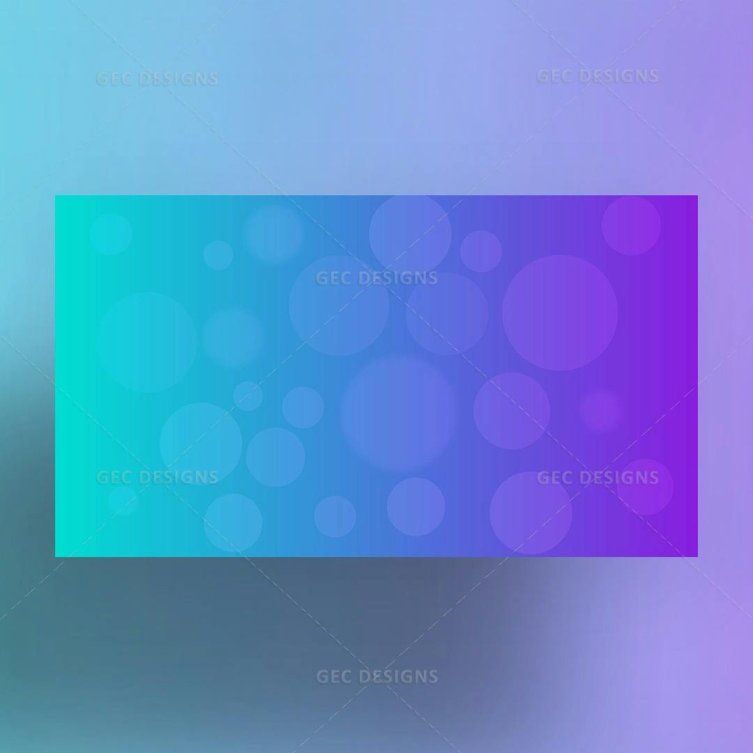 Blue bubble abstract gradient background template
