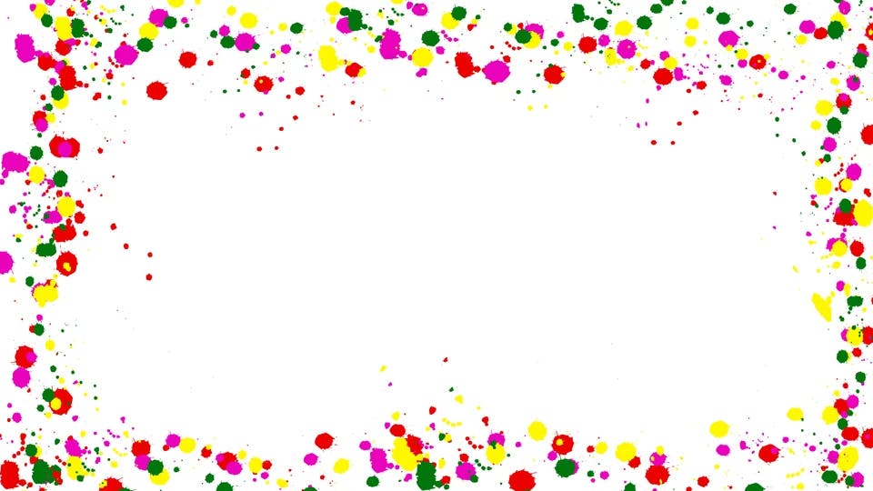 Color drops frame background template