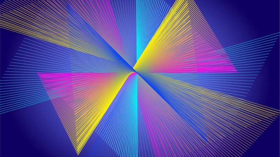 Colorful blend lines geometric background template