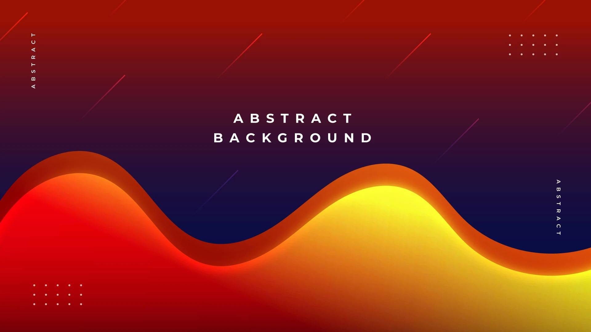 Flowing Gradients Abstract Wave Background Template