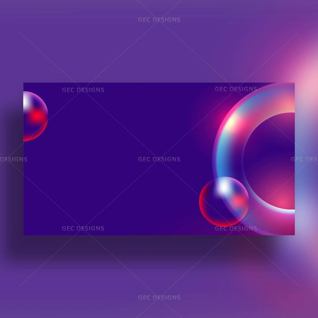 Glowing Purple bubble ring background design