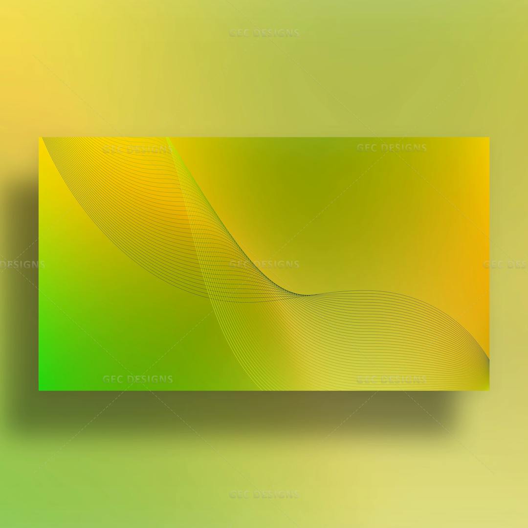Green-yellow gradient spiral net background template