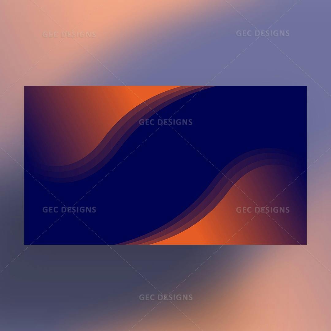 Modern Blue orange illusion background template