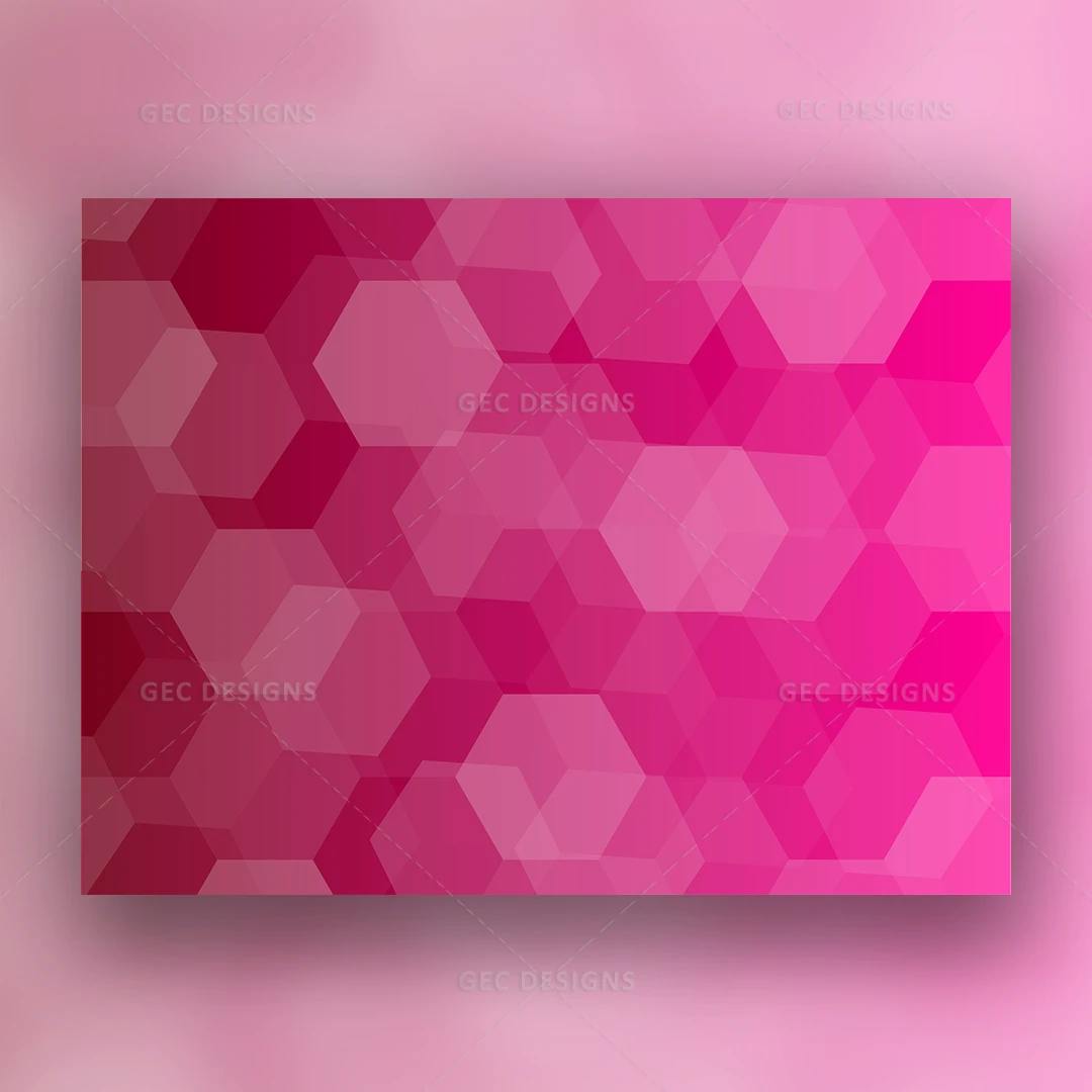 Polygonal Prism abstract pink background design