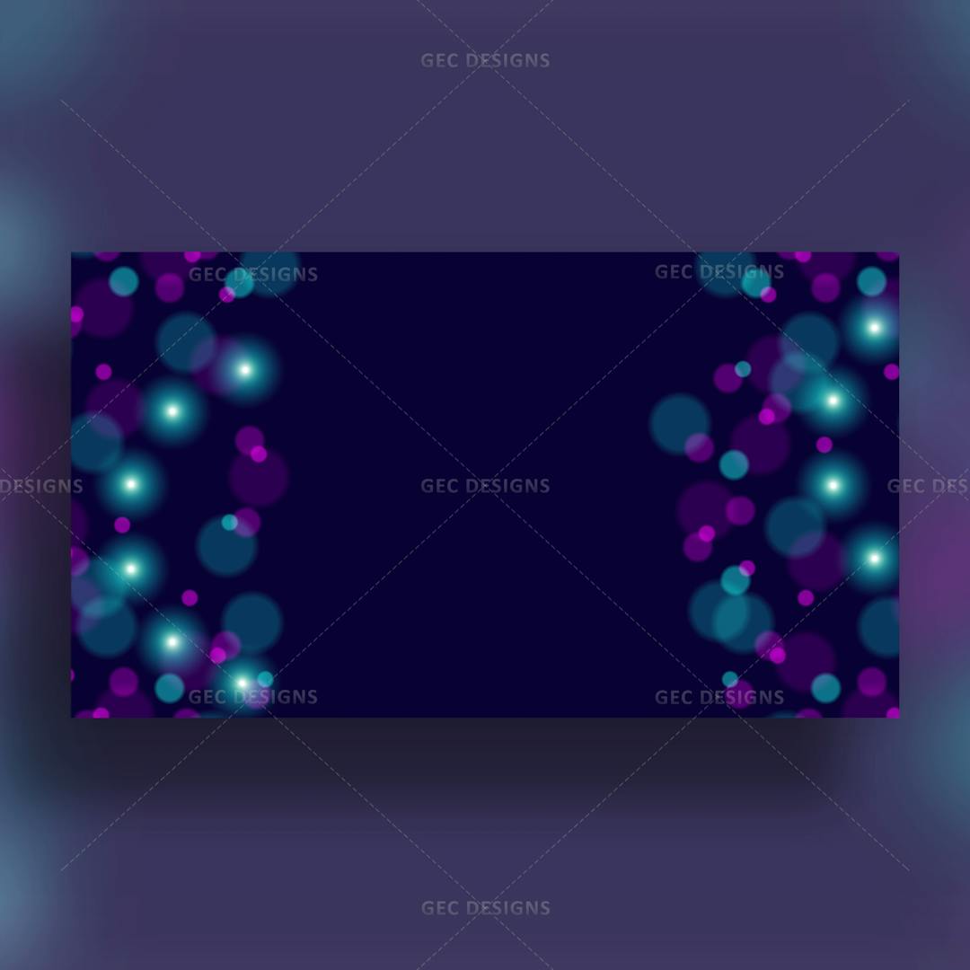 Purple and Blue bokeh effect background design