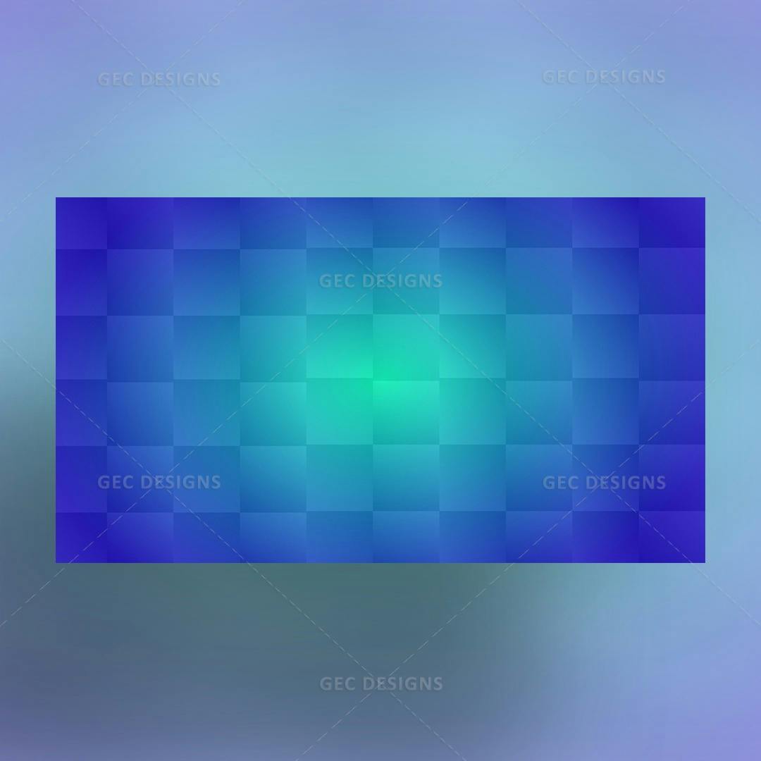 Square pattern blue gradient background template