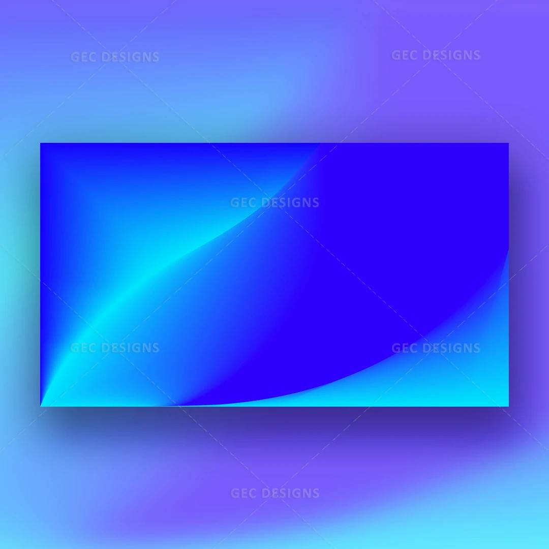 Surreal Seascape Abstract Blue Horizon Background Template
