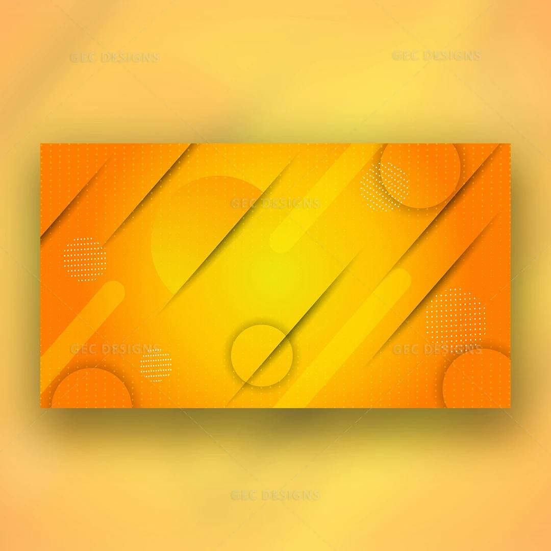 Warm Radiance Yellow-Orange gradient background template