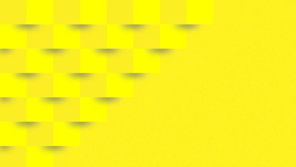 Yellow 3d square background template