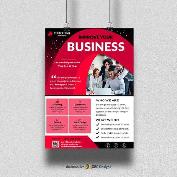 Business consulting services Flyer Template