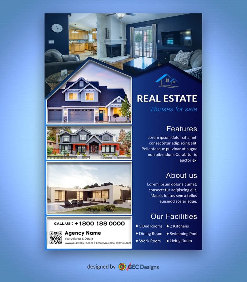 Real estate Business Promotion Flyer Template