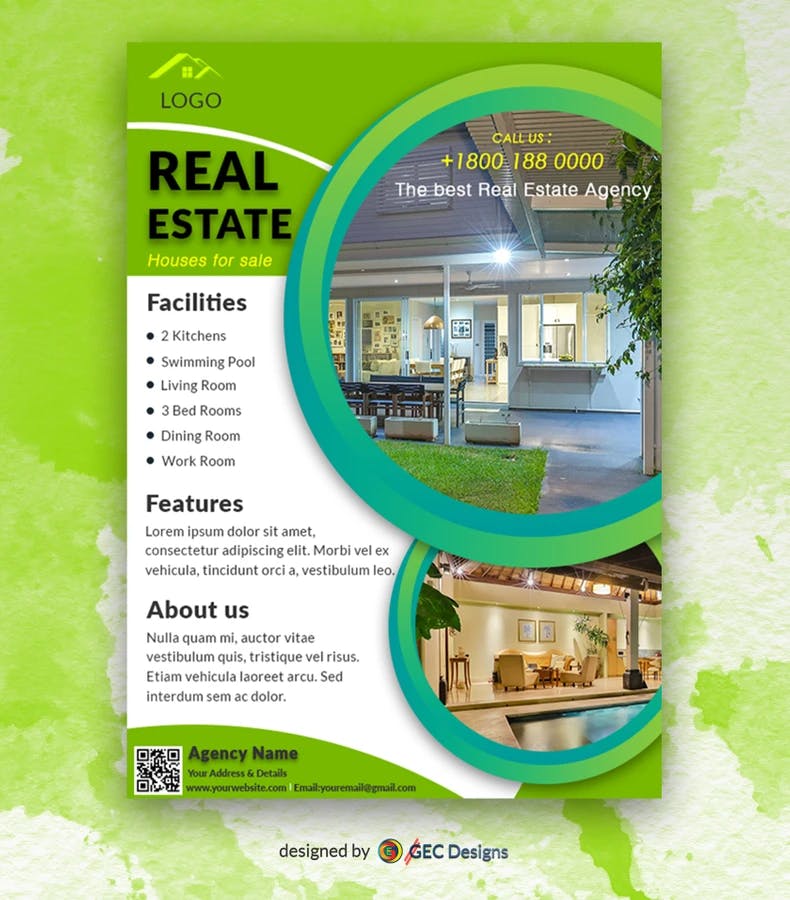 Business promotion Real estate Flyer Template