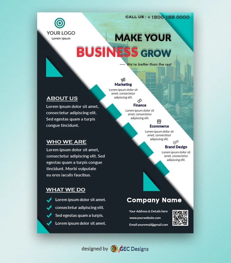 Modern Business Promotional Flyer Template
