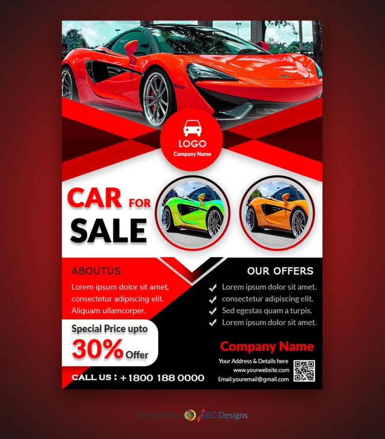 Car Showroom Promotion Flyer Template