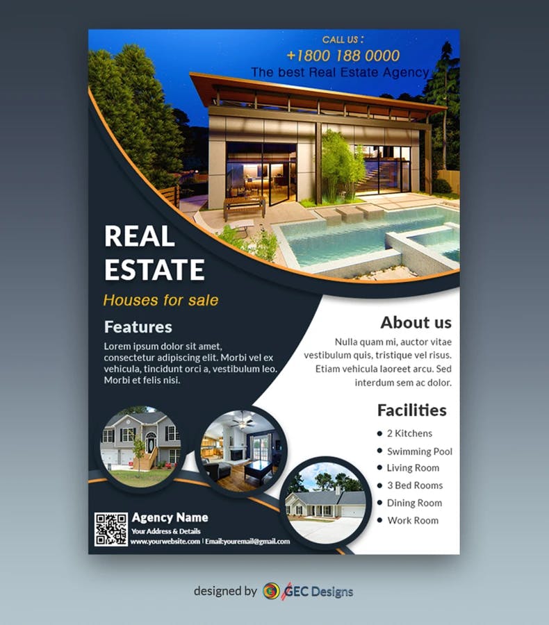 Commercial Real estate Flyer Template