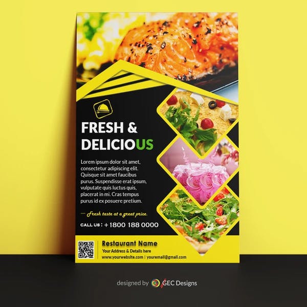 Delicious moment Restaurant Flyer Template