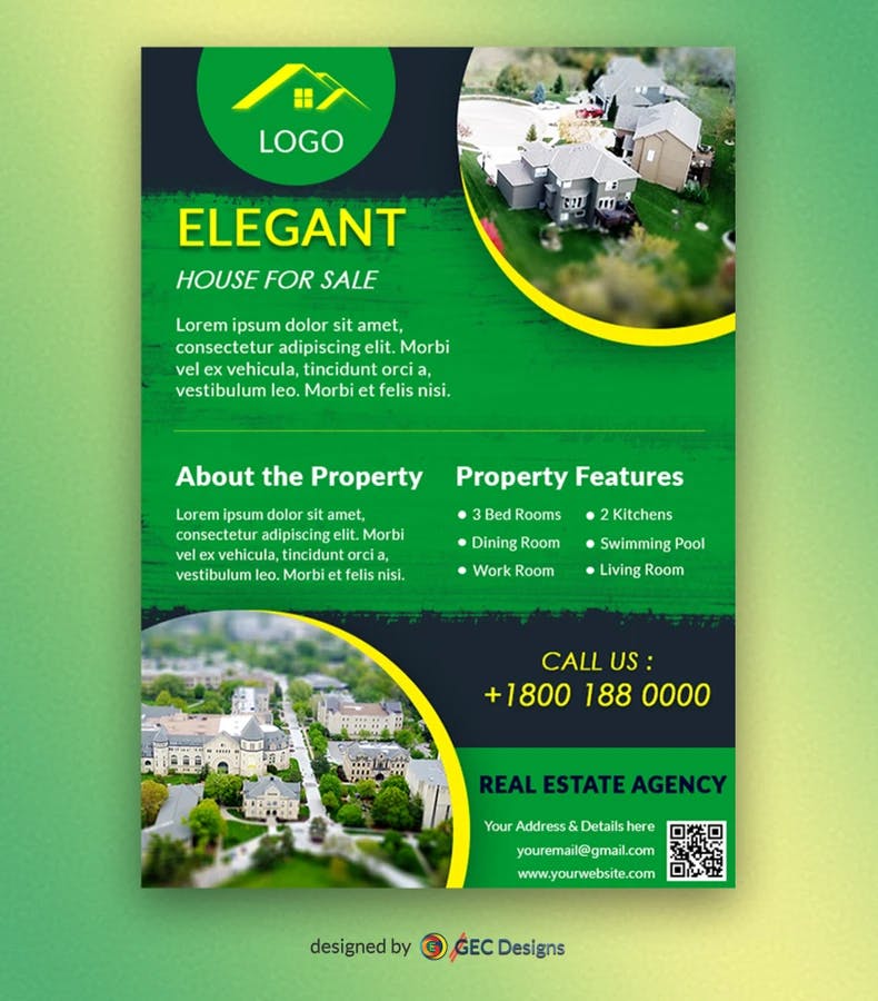 Elegant Property Real Estate Flyer Template