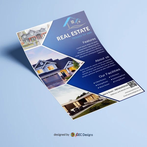 House for sale Real Estate flyer Template