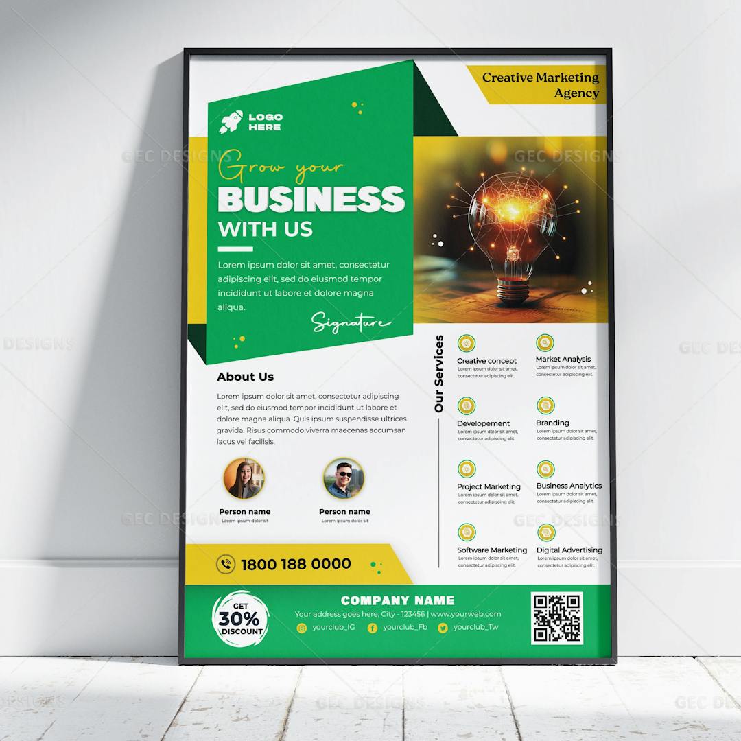 Marketing Agency business promotion flyer design