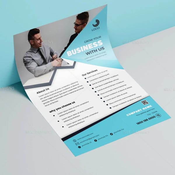Professional business consulting services flyer template