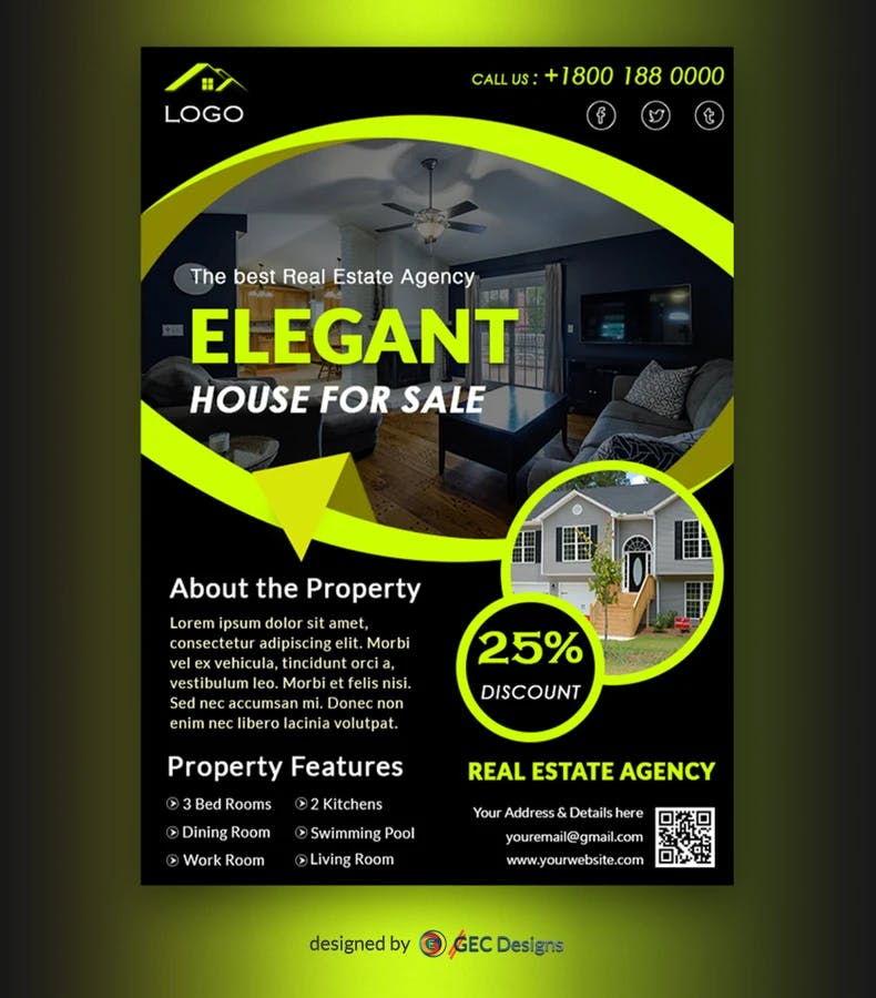 Professional Real estate Agency Flyer Template
