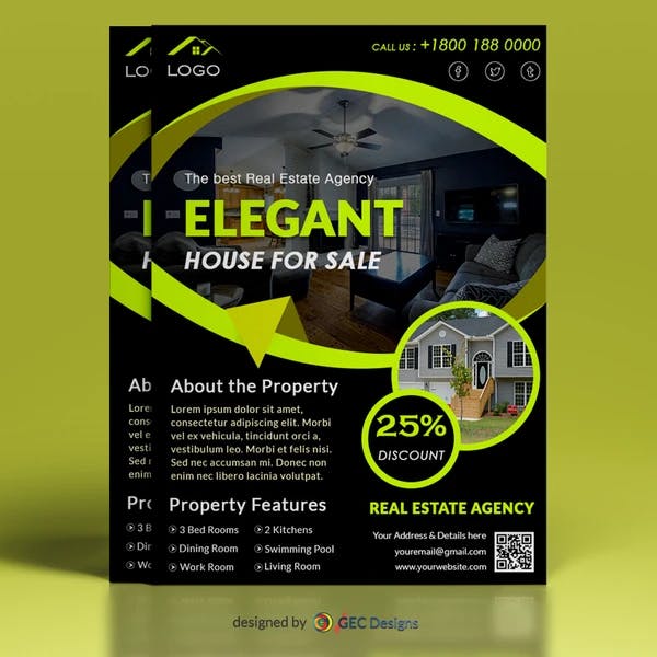 Professional Real estate Agency Flyer Template