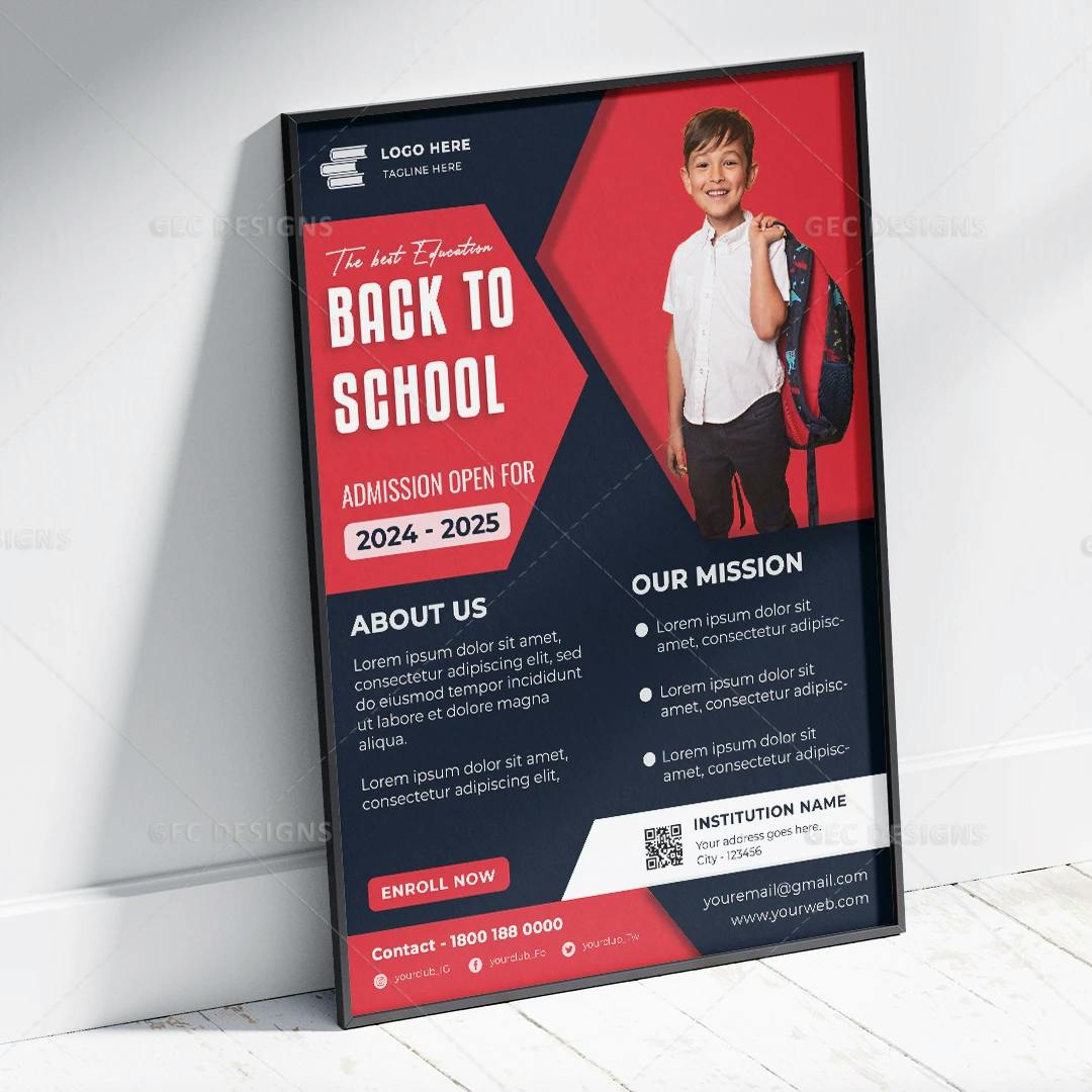 Promote School Admissions with Conceptual Flyer Design