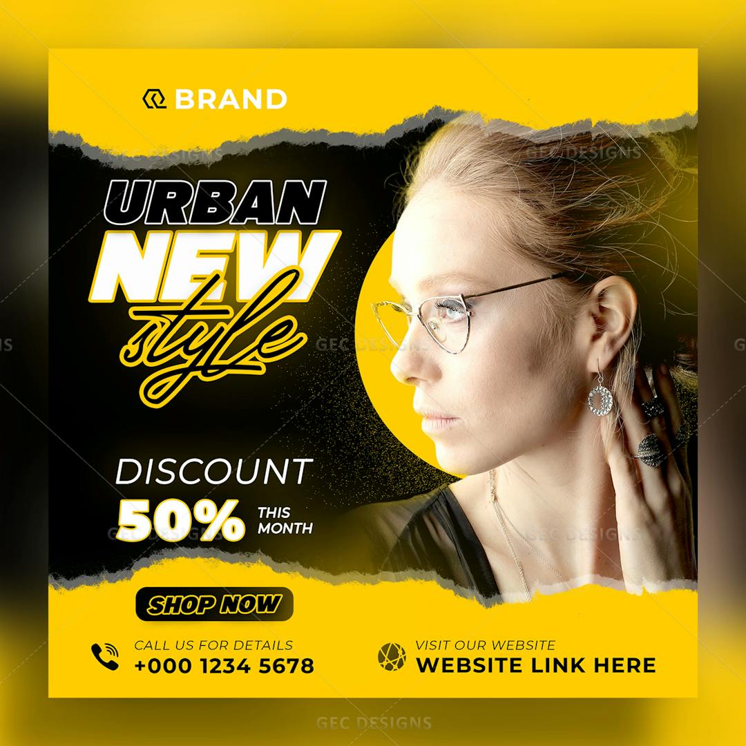 Shine Bright with Urban New Style Sales Flyer Template