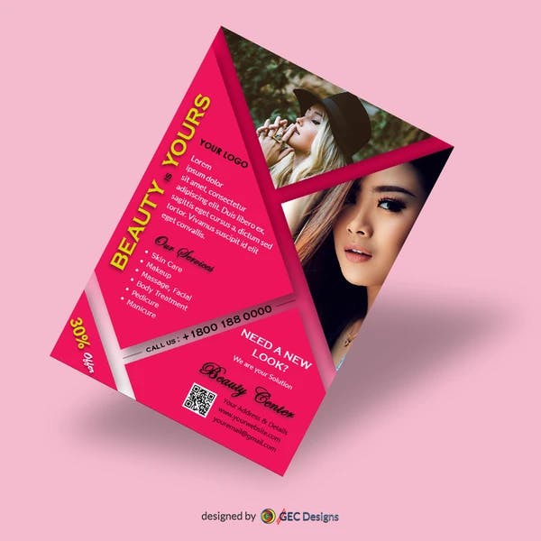 Spa and Beauty salon Flyer Template