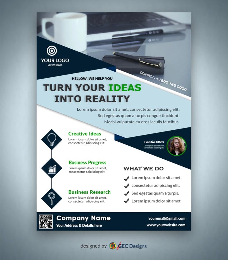 Startup Business advertising Flyer Template